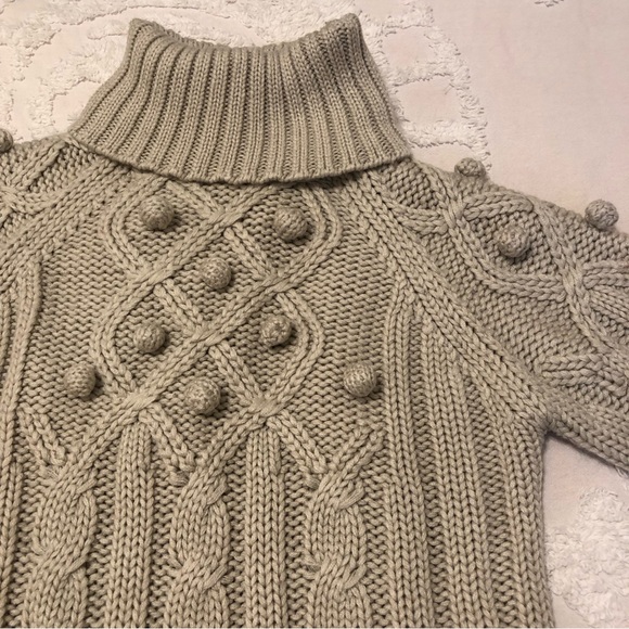 🌲 European cable-knit turtleneck sweater - Picture 2 of 11